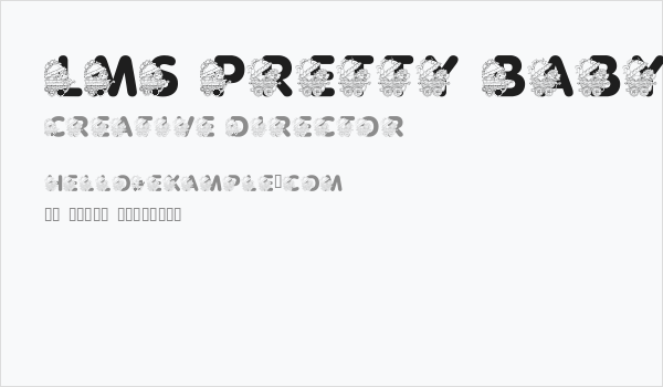 LMS Pretty Baby Pony Business Card