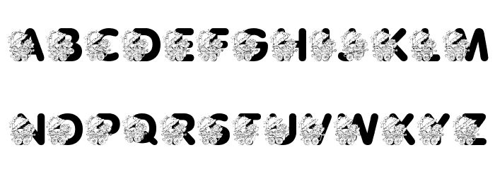 LMS Pretty Baby Pony Font LOWERCASE