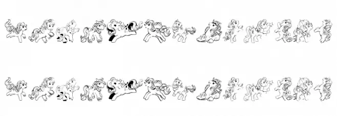 LMS Pretty Pony Ding Regulaar Schriftart Groß