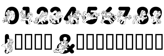 LMS Pretty Pony Font OTHER CHARS