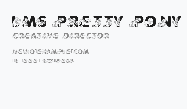 LMS Pretty Pony Business Card