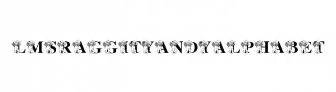LMS Raggity Andy Alphabet  Скачать бесплатные шрифты