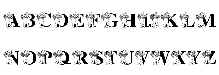 LMS Raggity Andy Alphabet Font LOWERCASE