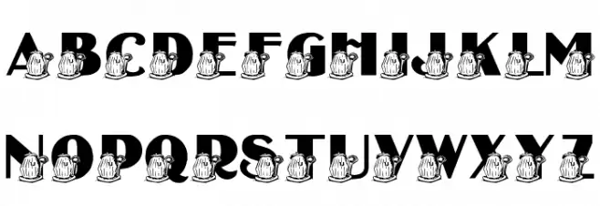 LMS Reduce, Reuse, Recycle Schriftart Kleinbuchstaben