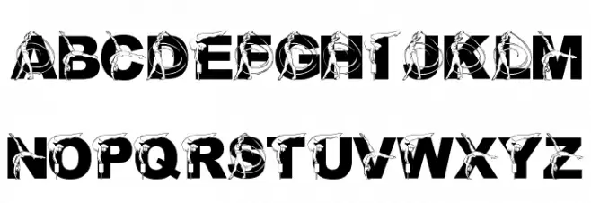 LMS Rhythmic Writing फ़ॉन्ट लोअरकेस