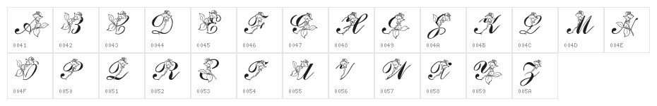 LMS Rose Character Map