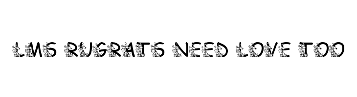 LMS Rugrats Need Love Too Font