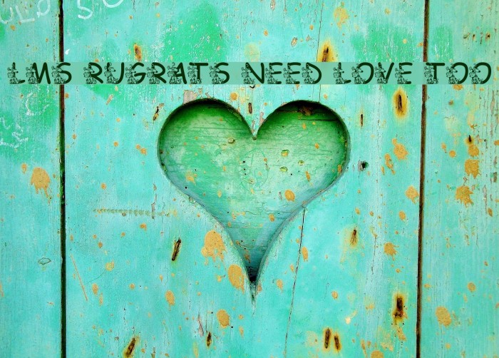 LMS Rugrats Need Love Too Font examples
