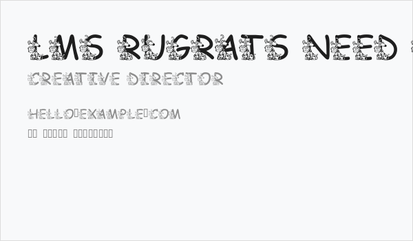 LMS Rugrats Need Love Too Business Card