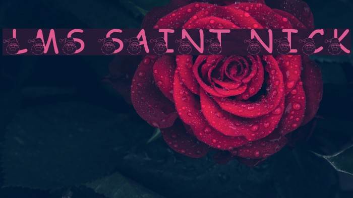 LMS Saint Nick Font examples