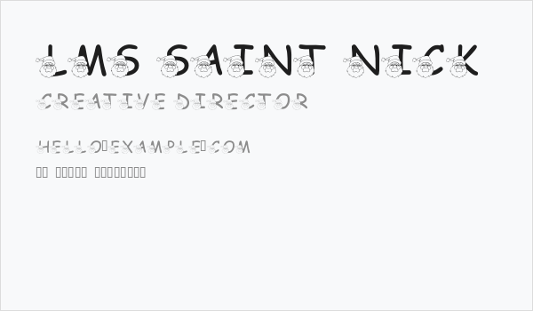 LMS Saint Nick Business Card