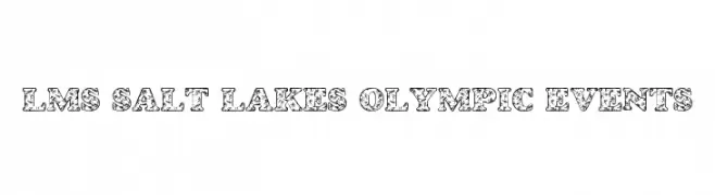 LMS Salt Lake's Olympic Events  Free Fonts Download