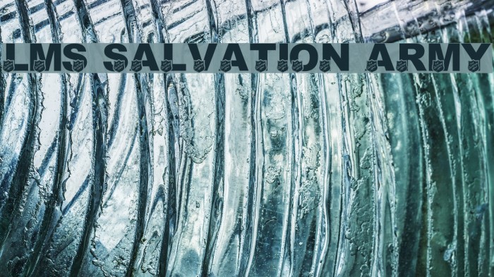 LMS Salvation Army Font examples