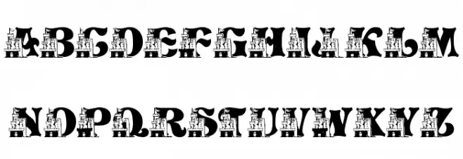 LMS Sand Castle Dream House Schriftart Groß