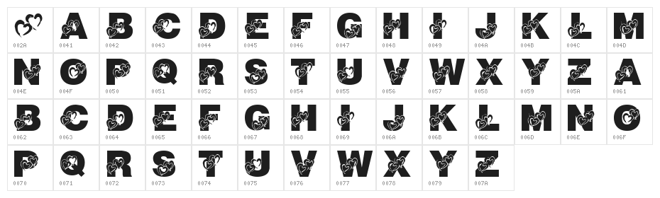 LMS School Girl Crush Character Map