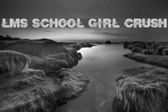 LMS School Girl Crush Font examples