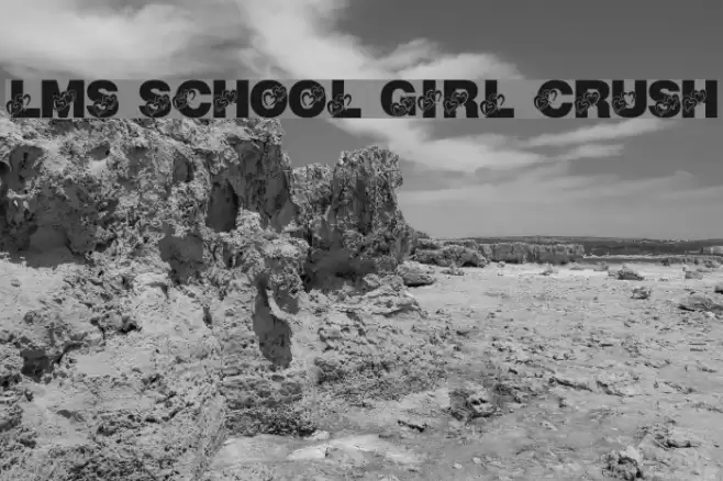 LMS School Girl Crush Font examples