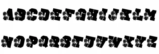 LMS School Spirit Schriftart Groß
