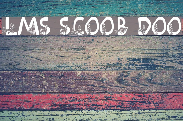 LMS Scooby Doo Font examples