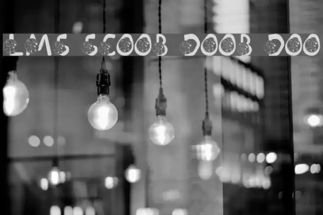 LMS Scooby Dooby Doo Font examples