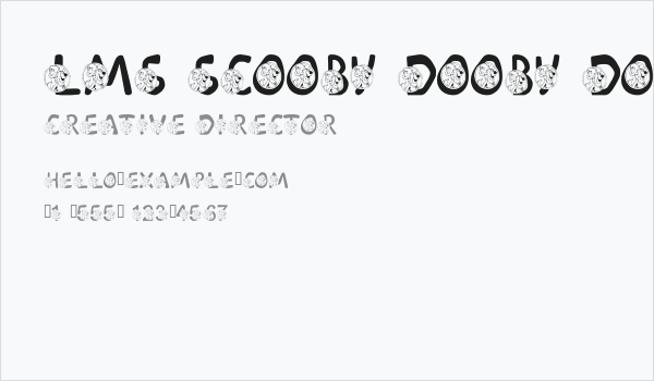 LMS Scooby Dooby Doo Business Card