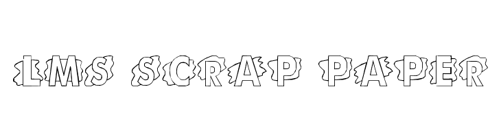 LMS Scrap Paper  免费字体下载