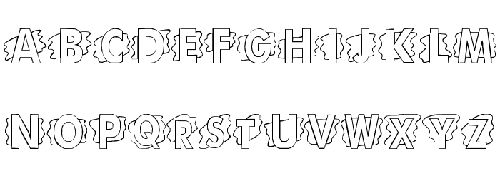 LMS Scrap Paper Font LOWERCASE