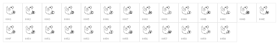 LMS Seal Talk Character Map