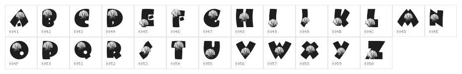 LMS She-Shells Character Map