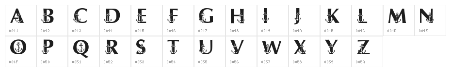 LMS Ship Shape Character Map
