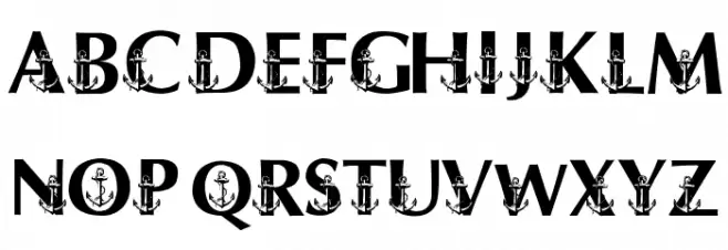 LMS Ship Shape Font LOWERCASE