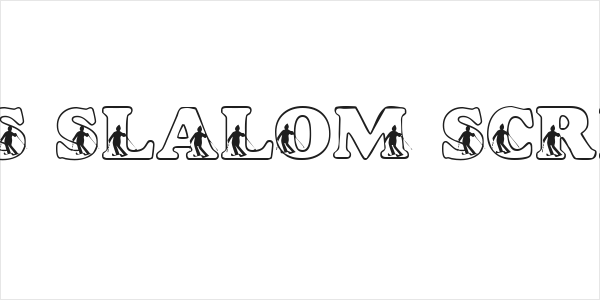 LMS Slalom Script Logo