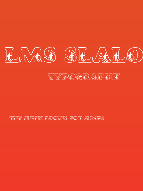 LMS Slalom Script Poster