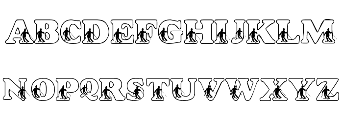 LMS Slalom Script Font LOWERCASE