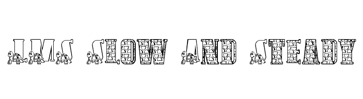 LMS Slow And Steady Font
