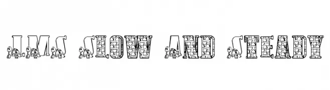LMS Slow And Steady  font caratteri gratis
