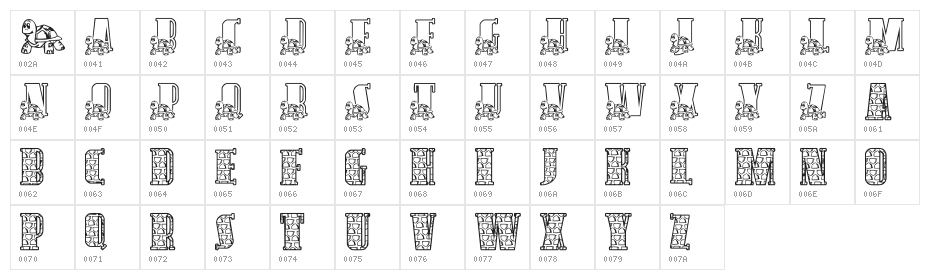 LMS Slow And Steady Character Map
