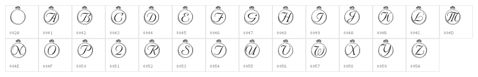 LMS Solitary Stone Character Map