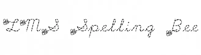 LMS Spelling Bee  Frei Schriftart Herunterladen