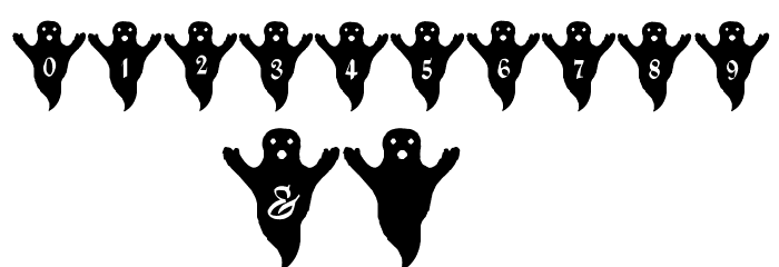 LMS Spooky Speller Font Alte caractere