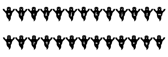 LMS Spooky Speller Font Litere mici