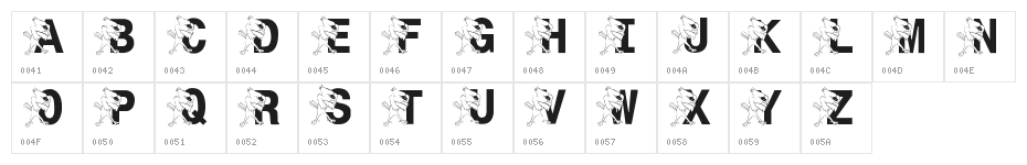 LMS St. Joe's Jayhawk Character Map