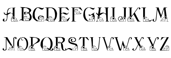 LMS Stalking Kitten Font LOWERCASE