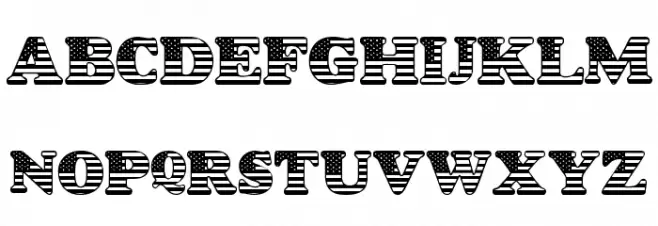 LMS Star Spangled Caratteri MINUSCOLO