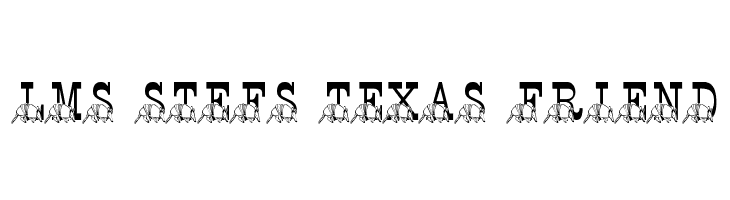 LMS Stef's Texas Friend  font caratteri gratis