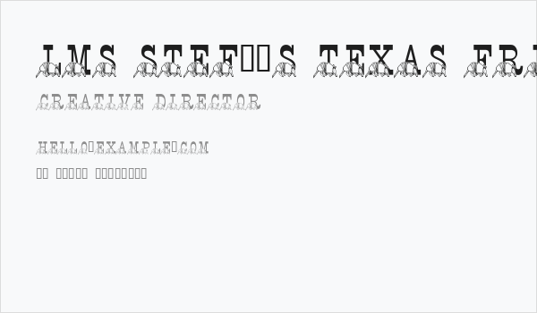 LMS Stef's Texas Friend Business Card