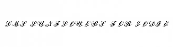 LMS Sunflowers for Jodie  Frei Schriftart Herunterladen