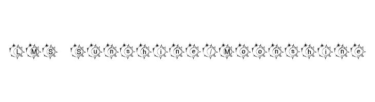 LMS Sunshine/Moonshine  font caratteri gratis
