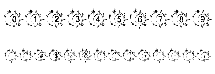 LMS Sunshine/Moonshine Font OTHER CHARS