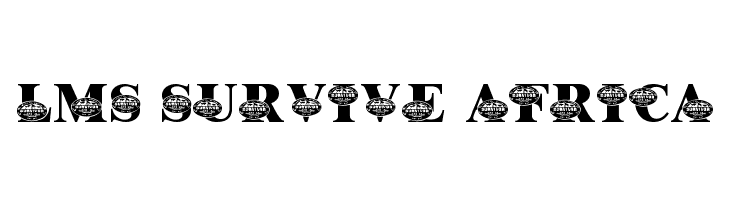 LMS Survive Africa  नि: शुल्क फ़ॉन्ट्स डाउनलोड